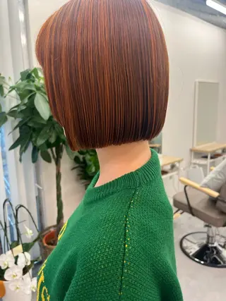 ミディアム カラー 大林 エリコのヘアスタイル