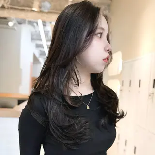 セミロング カラー 🫧レイヤーカット/ 韓国ヘア🫧辻優也のヘアスタイル