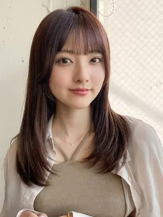 セミロング レイヤー×髪質改善✨ 渋谷/佐藤侑哉のヘアスタイル