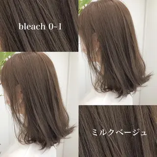 ミディアム カラー 🥞ベージュ系カラー 【すずきりほ】🥞のヘアスタイル