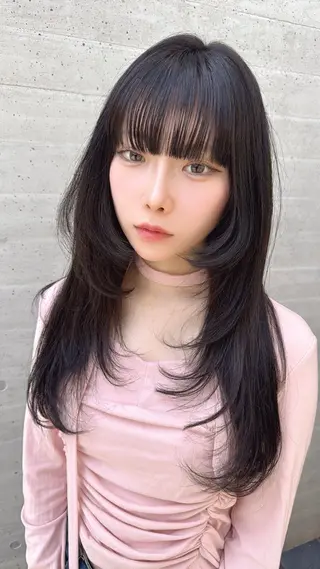 ロング Clore所属・うる艶ヘア♡韓国好き 透明感　shotaのヘアスタイル