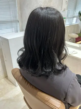 ミディアム カラー 💙まこと💙艶 カラー(Rico)のヘアスタイル