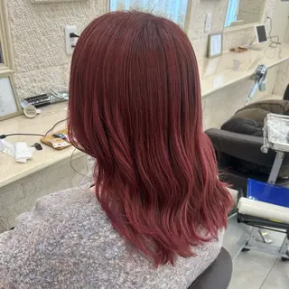 セミロング 安原 百愛のヘアスタイル