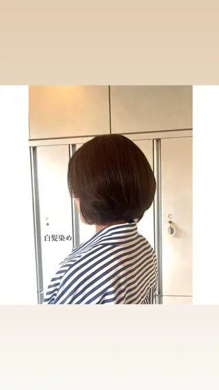 ミディアム スパ/暖色カラー /白髪染め/ひな🫧のヘアスタイル