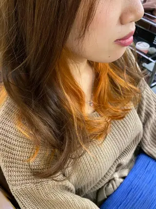 ロング カラー ヘアアレンジ 【艶髪×韓国風】 毛流れ職人 RYOのヘアスタイル