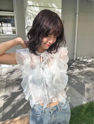 ミディアム sion nozomi🎀のヘアスタイル
