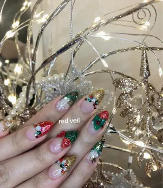 セミロング ネイル 長さ出し専門 nynaのネイルデザイン