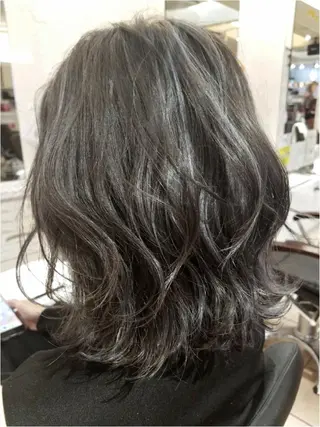 ミディアム カラー ヘアアレンジ 【髪質改善美容師】t occa茨木篠原健太のヘアスタイル