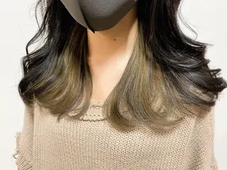 ロング カラー パーマ ヘアアレンジ ami by Absolute所属・🐠店長 二田直人🐠のヘアスタイル