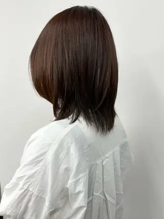 ミディアム 小顔ボブ/お悩み解決 /ボブパーマ/とういのヘアスタイル