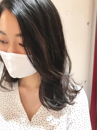 ミディアム カラー BEBE所属・ご新規様限定 透明感カラーKANAのヘアスタイル