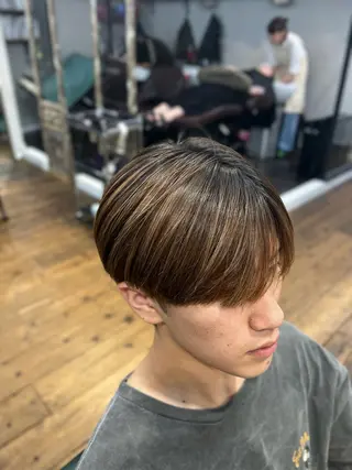 ショート メンズ 髪質改善/縮毛矯正/ 超高濃度水素ケアのヘアスタイル