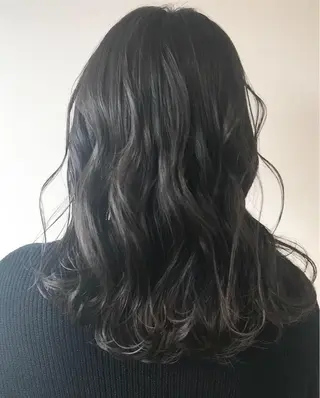 セミロング カラー パーマ ヘアアレンジ メンズ キッズ ネイル マツエク・マツパ Lien 深井店のヘアスタイル