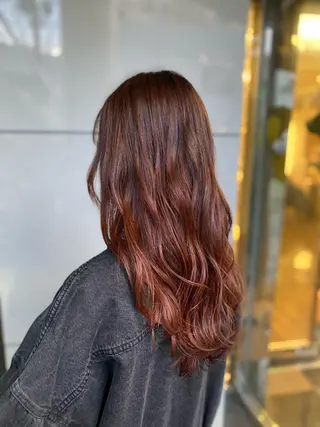 ロング カラー ヘアアレンジ メンズ 加藤 瑠美のヘアスタイル