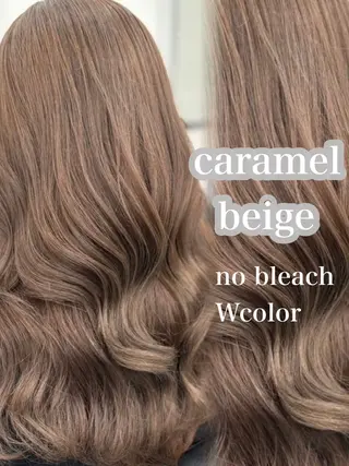 カラー ベージュ・ラベンダー カラー🎀りりのヘアスタイル