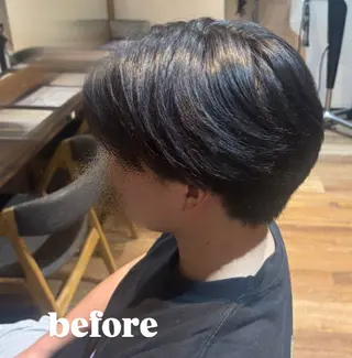 ショート メンズ 🌙透明感カラー／ 丁寧施術｜松本のヘアスタイル