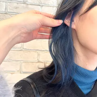 セミロング カラー 韓国レイヤー 暖色カラー/さくらのヘアスタイル