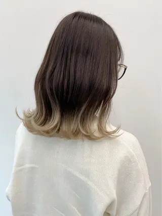 セミロング ✨韓国風カット/艶髪 カラー✨yumeのヘアスタイル