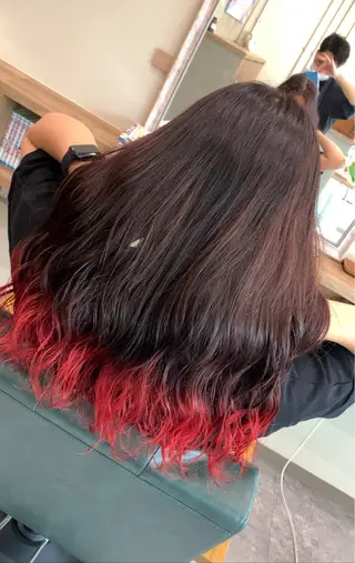 カラー ブリーチ/ストレート ダブルカラーtetoのヘアスタイル