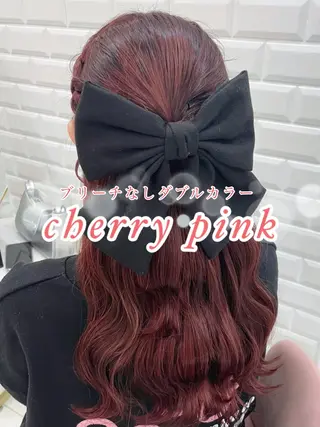 ロング カラー ヘアアレンジ ガーリーカラー🩷 ユウ🍓💞のヘアスタイル