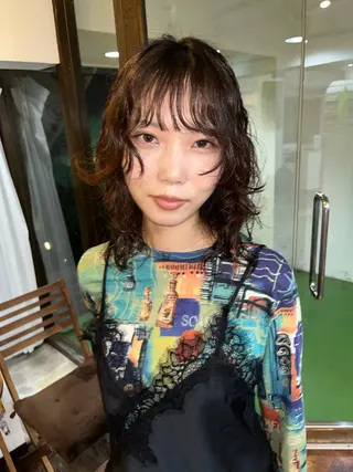 ミディアム heir studio Baretta所属・似合わせパーマ/ 山本銀次郎のヘアスタイル