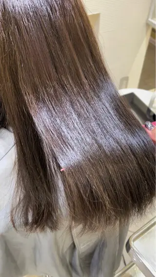 ロング カラー 💖大人韓国ヘア💖 韓国艶カラー【銀座】のヘアスタイル