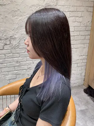 ミディアム カラー 韓国style MITSUのヘアスタイル