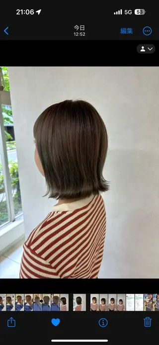 ミディアム Iris by artina 武蔵小杉店【イリス バイ アルティナ】所属・🎼レイヤー/顔周り カット/nene♬のヘアスタイル