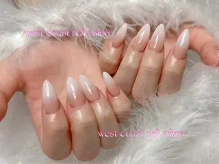 ネイル リボン、ガーリー パーツ放題専門店のネイルデザイン