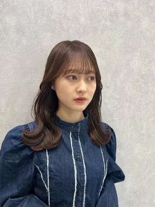 カラー 韓国ヘア/耳ツボジュ エリー♡ayumuのヘアスタイル