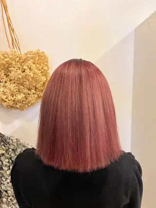 ミディアム カラー 【本陣】カット モデル/朝岡 慧のヘアスタイル