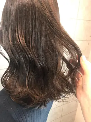 セミロング カラー knock【ノック】所属・烏丸韓国ヘア🇰🇷 ayaka🎀のヘアスタイル