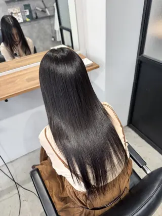 ロング Ceaven 溝の口【セヴン】所属・ツヤツヤ縮毛矯正 men'sカット小山のヘアスタイル