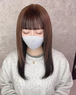 ロング カラー UNDER vr 【アンダーバー】のヘアスタイル