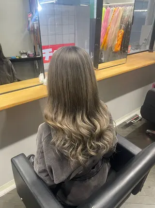ロング カラー 朝斗/ブリーチなし ・Wカラー・エクステのヘアスタイル