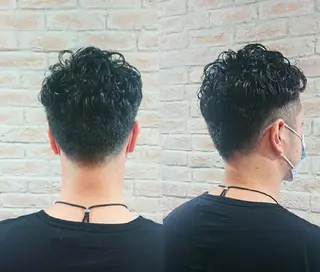 メンズ パーマ 赤松 摩美のヘアスタイル