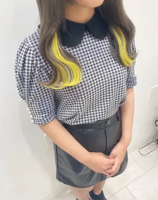 ロング カラー ヘアアレンジ かわいい盛れ🎀池袋 / みい♡のヘアスタイル