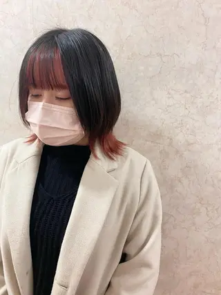 ミディアム angelica 🌸ayaka🌸のヘアスタイル