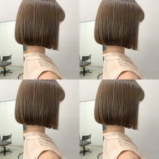 ショート カラー 透明感/オリーブ/ グレージュ/YUKAのヘアスタイル