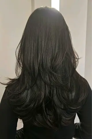 パーマ コテ巻き風パーマ 専門店　モモのヘアスタイル