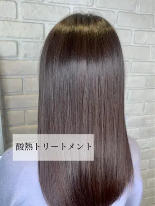 ミディアム 髪質改善/縮毛矯正 艶カラー/珠聡のヘアスタイル