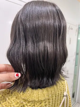 ショート カラー 【センターパート/ マッシュ】ryokaのヘアスタイル