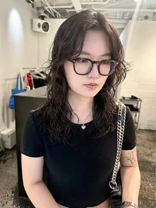 セミロング パーマ レイヤーカット/艶髪 ✨💭KIRARIのヘアスタイル