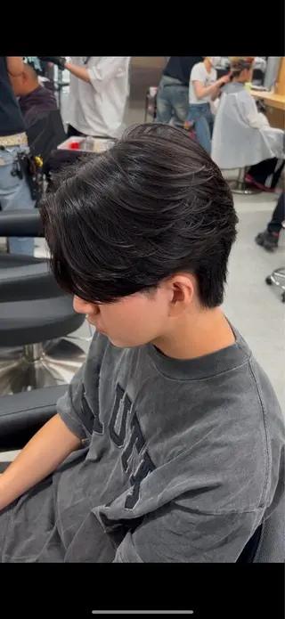 ショート パーマ ヘアアレンジ メンズ Ryo横浜韓国ヘア/ 曲がる縮毛矯正特化のヘアスタイル