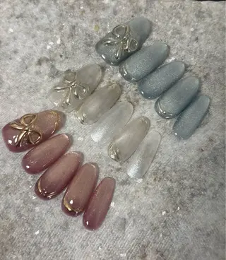 ネイル 三本 綾奈のネイルデザイン