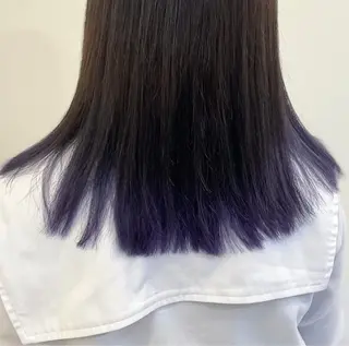 ロング カラー 夏井 沙織のヘアスタイル