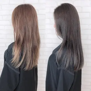 ロング カラー アビリタ 警固のヘアスタイル