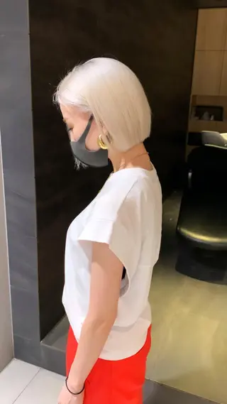 ショート カラー パーマ ヘアアレンジ メンズ キッズ ネイル LINDOTOKYO梅田所属・酸性ストレート 髪質改善大槻勇樹のヘアスタイル