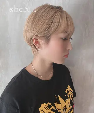 ショート カラー ヘアアレンジ stylist/蛯谷 珠里のヘアスタイル