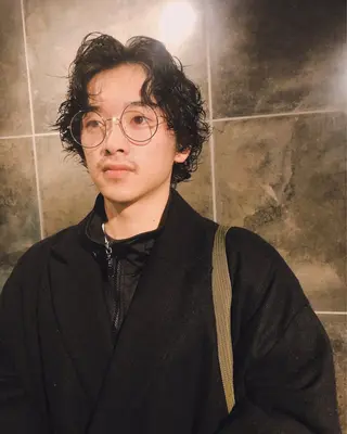 パーマ ヘアアレンジ メンズ ainico+所属・メンズ特化✂️栗原 侑也のヘアスタイル